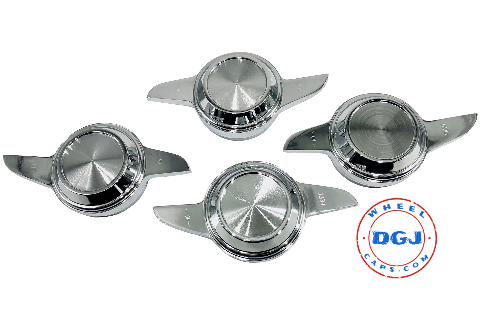 2 Bar Chrome Cut Knock-Offs Spinners