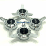 3 Bar Cut Straight Chrome Cut Knock-Offs Spinners With Black on Chrome Lincoln Chips