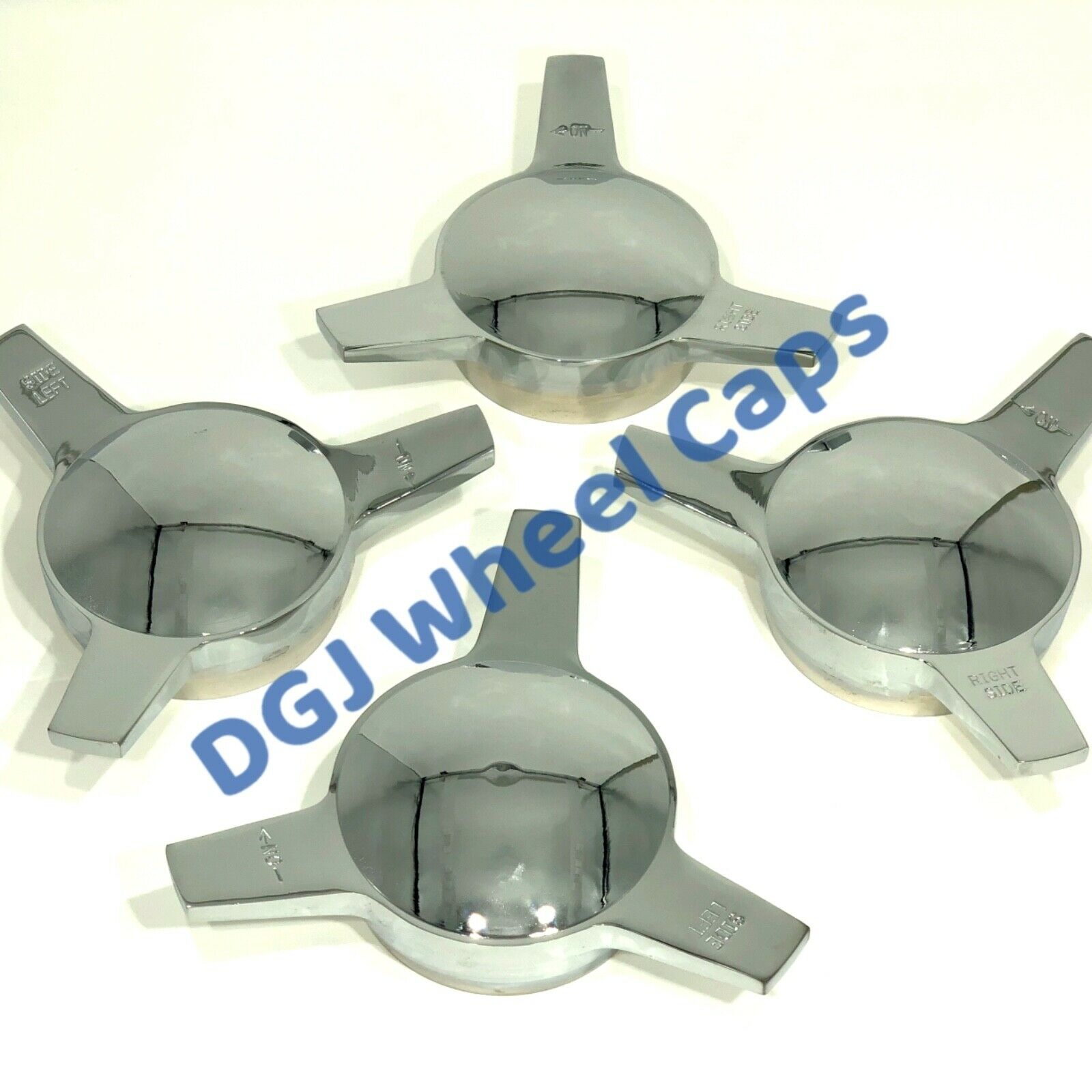 3 Bar Smooth Straight Chrome Cut Knock-Offs Spinners
