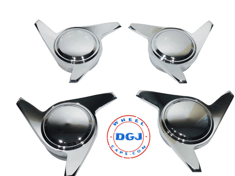 3 Bar Chrome Smooth Knock-Offs Spinners