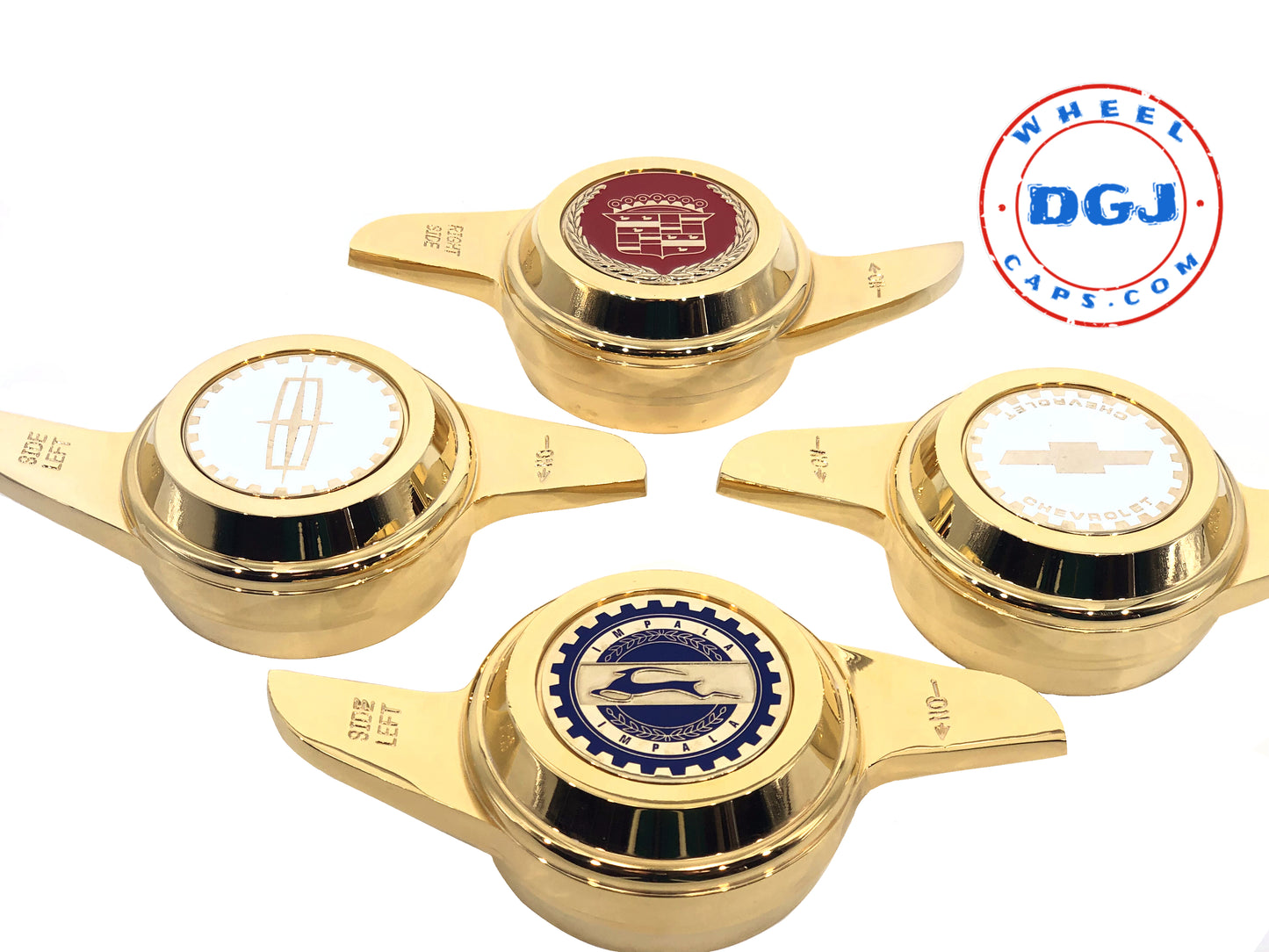2 Bar Cut Gold Knock-Offs Spinners