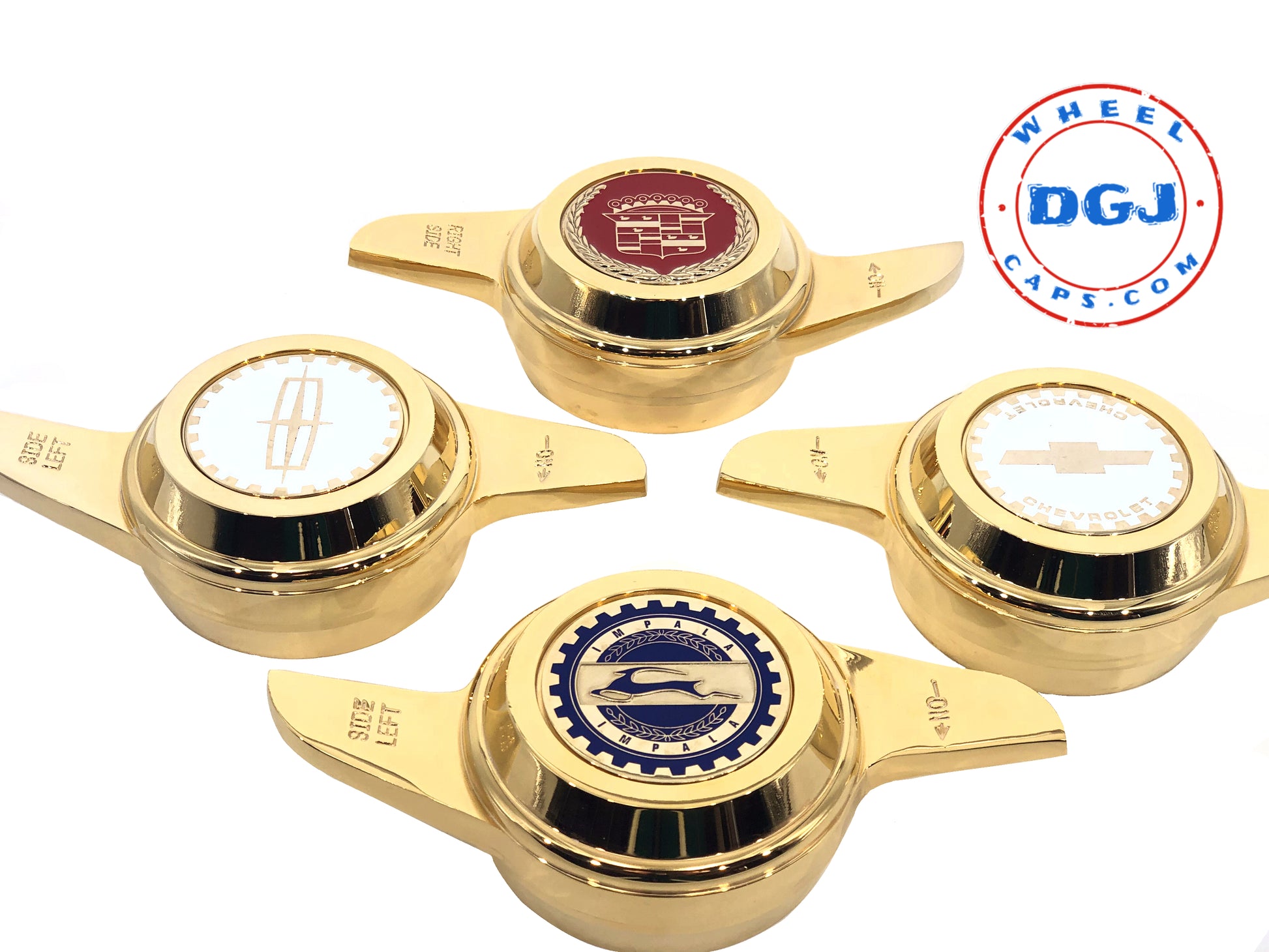 2 Bar Cut Gold Knock-Offs Spinners