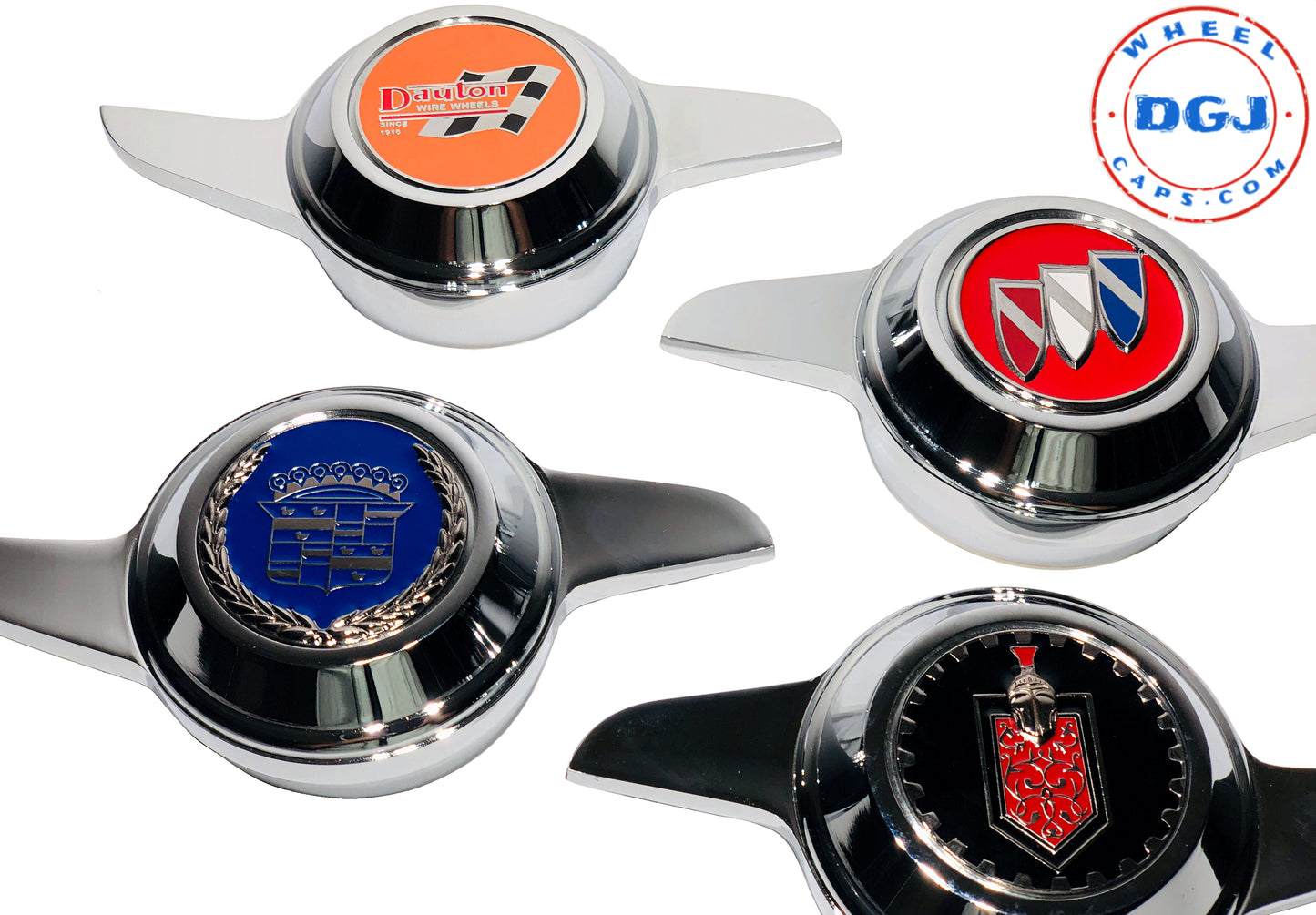 2 Bar Chrome Cut Knock-Offs Spinners (M)