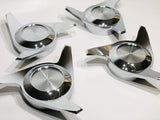 3 Bar Chrome Cut Knock-Offs Spinners for Lowrider Wire Wheels