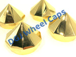 Bullet Gold Knock-Offs Spinner Caps for Lowrider Wire Wheels