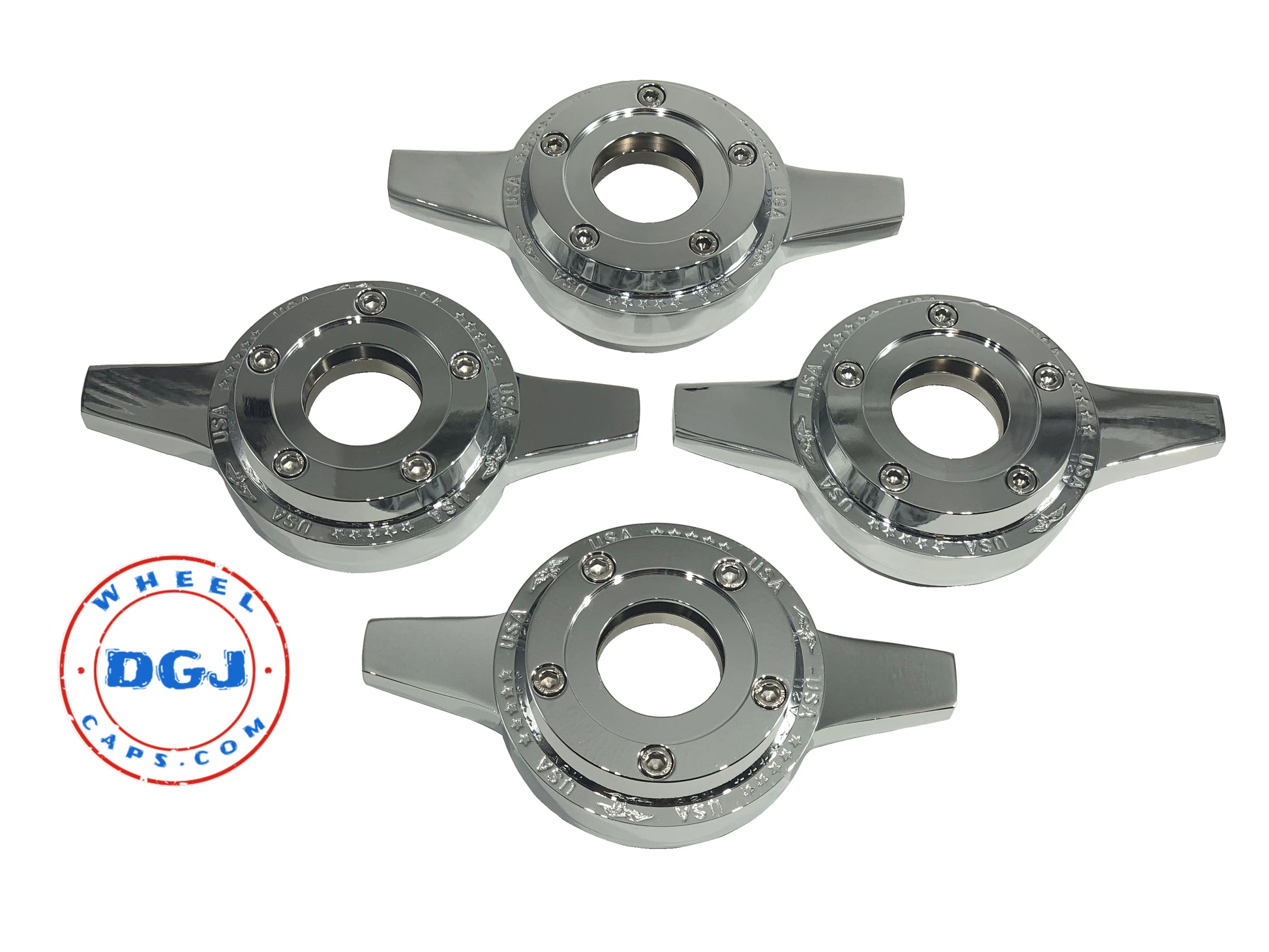 Zenith Locking Style Chrome Cut Knock-Offs Spinners