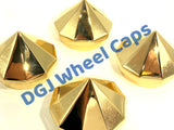 Bullet Gold Knock-Offs Spinner Caps for Lowrider Wire Wheels