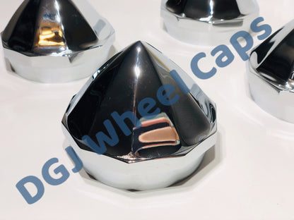 Bullet Chrome Knock-Offs Spinner Caps for Lowrider Wire Wheels