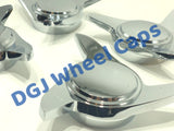 3 Bar Old School Chrome Smooth Knock-Offs Spinners Caps for Lowrider Wire Wheels