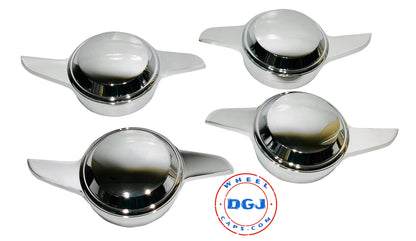 2 Bar Chrome Smooth Knock-Offs Spinners