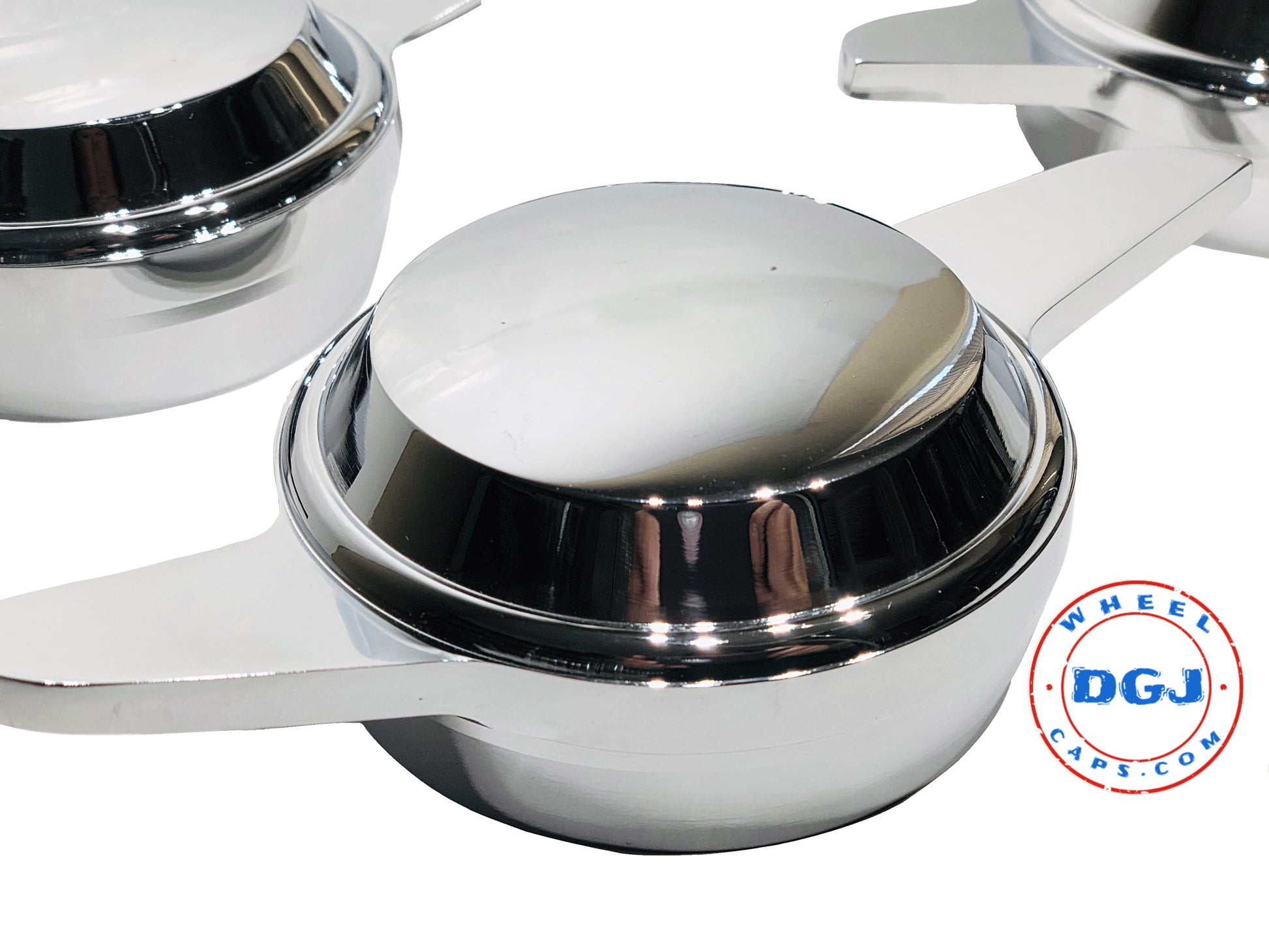 2 Bar Chrome Smooth Knock-Offs Spinners