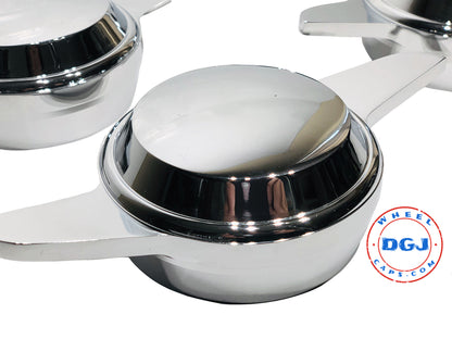 2 Bar Chrome Smooth Knock-Offs Spinners