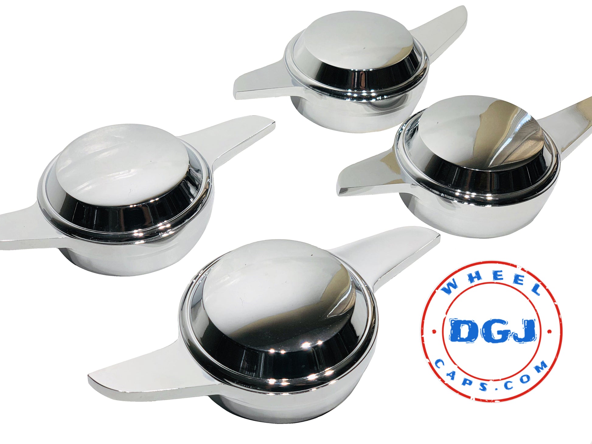 2 Bar Chrome Smooth Knock-Offs Spinners