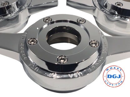 Zenith Style Locking Chrome Rings for Lowrider Wire Wheel