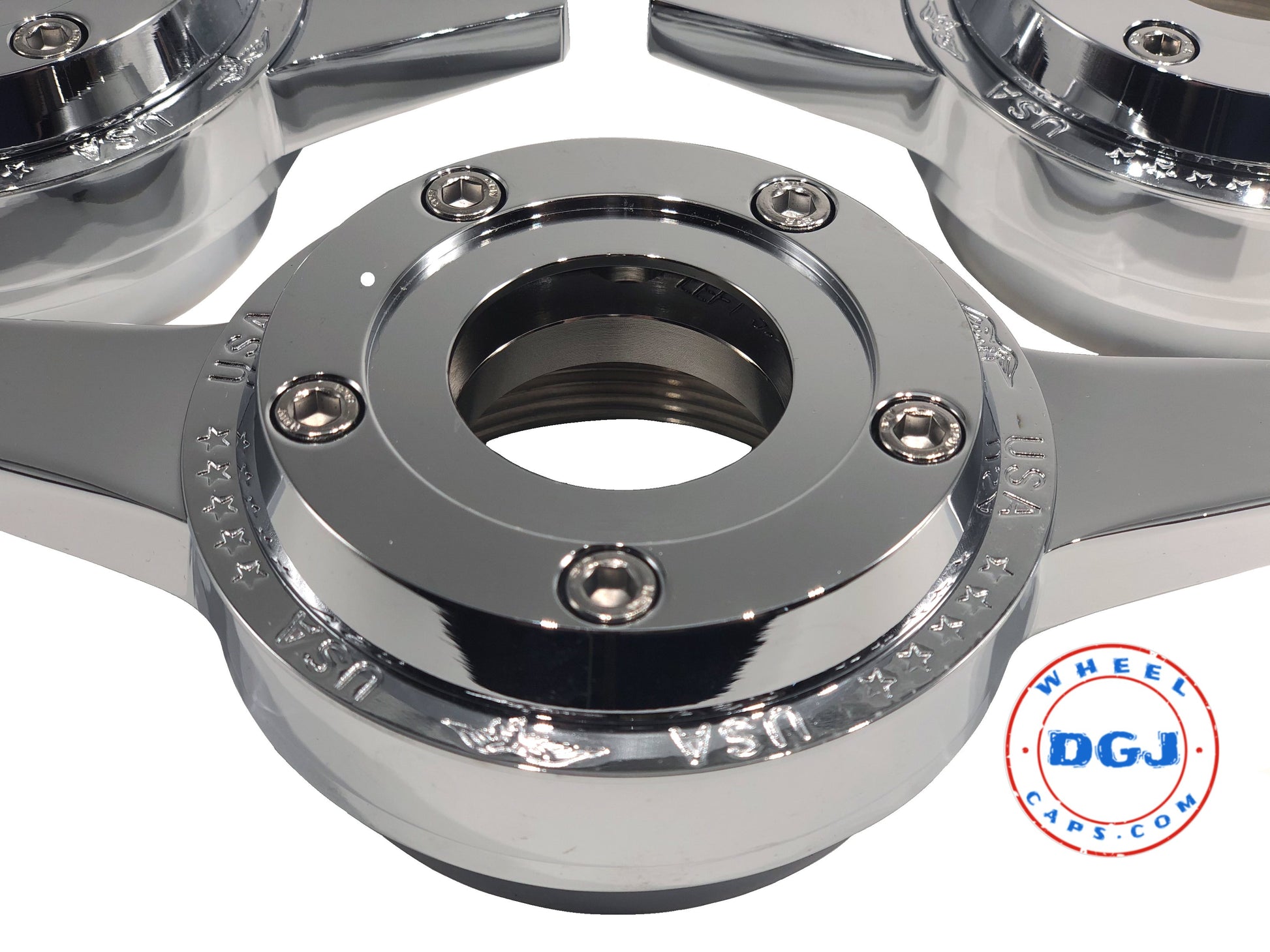 Zenith Style Locking Chrome Rings for Lowrider Wire Wheel