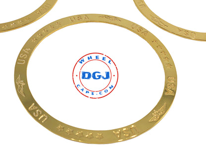 Zenith Style Locking Gold Rings for Lowrider Wire Wheel
