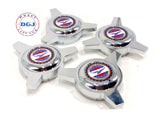 Zenith Old School 3 Bar Cut Chrome Knock-Offs Spinners Caps