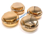 Hex Smooth Gold Knock-offs Spinners for Lowrider Wire Wheels