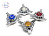 Zenith 3 Bar Locking Cut Chrome Lowrider Wire Wheel Knock-Off Spinners