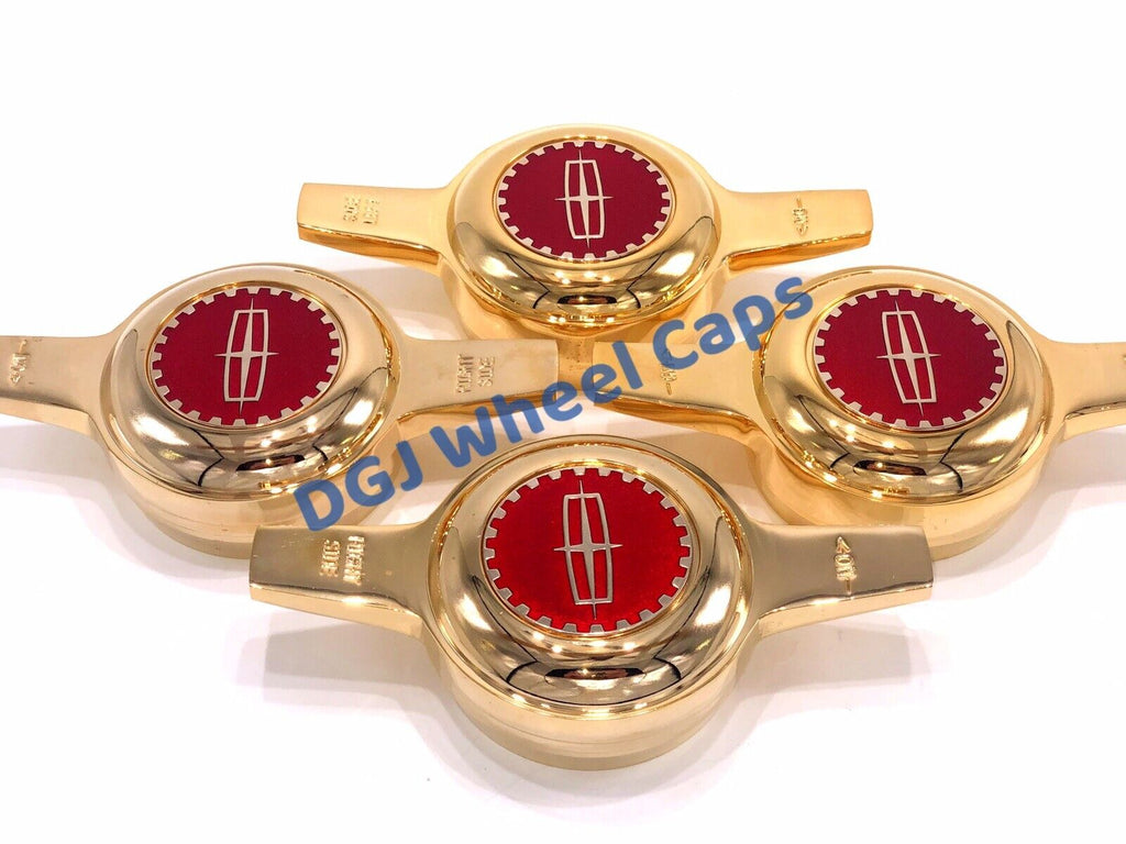 Zenith Cut Gold KnockOff Spinners for Lowrider Wire Wheels DGJ Wheel