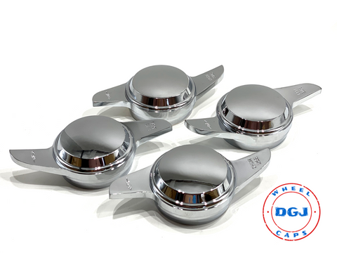 2 Bar Chrome Smooth Knock-Offs Spinners