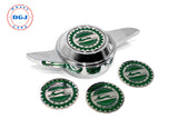 Impala Chrome Lowrider Wire Wheel Metal Chips Emblems Size 2.25