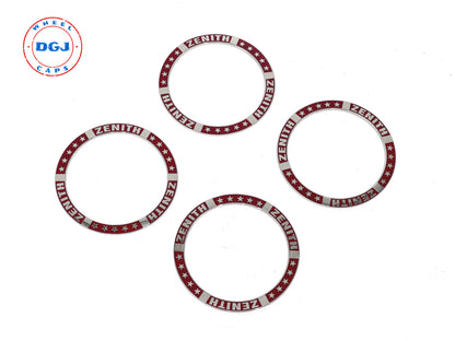 Superswept Zenith Candy Red on Chrome Rings for Lowrider Wire Wheel Knockoffs