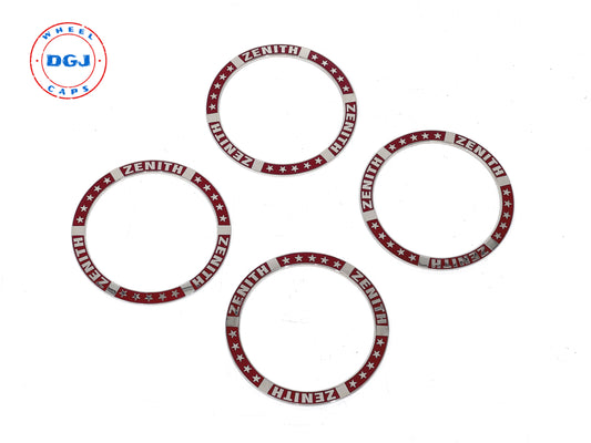 Superswept Zenith Candy Red on Chrome Rings for Lowrider Wire Wheel Knockoffs