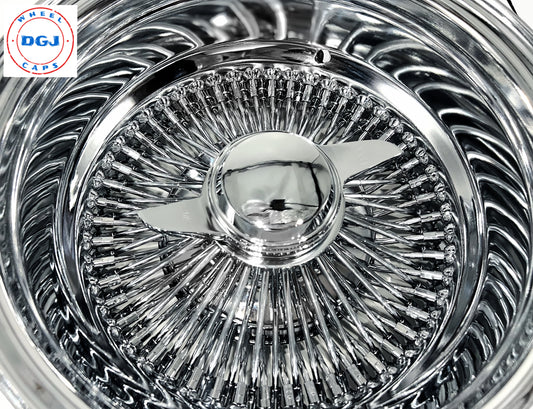 13x7 Rev 100 Spokes Chrome Lowrider Wire Wheel Rims