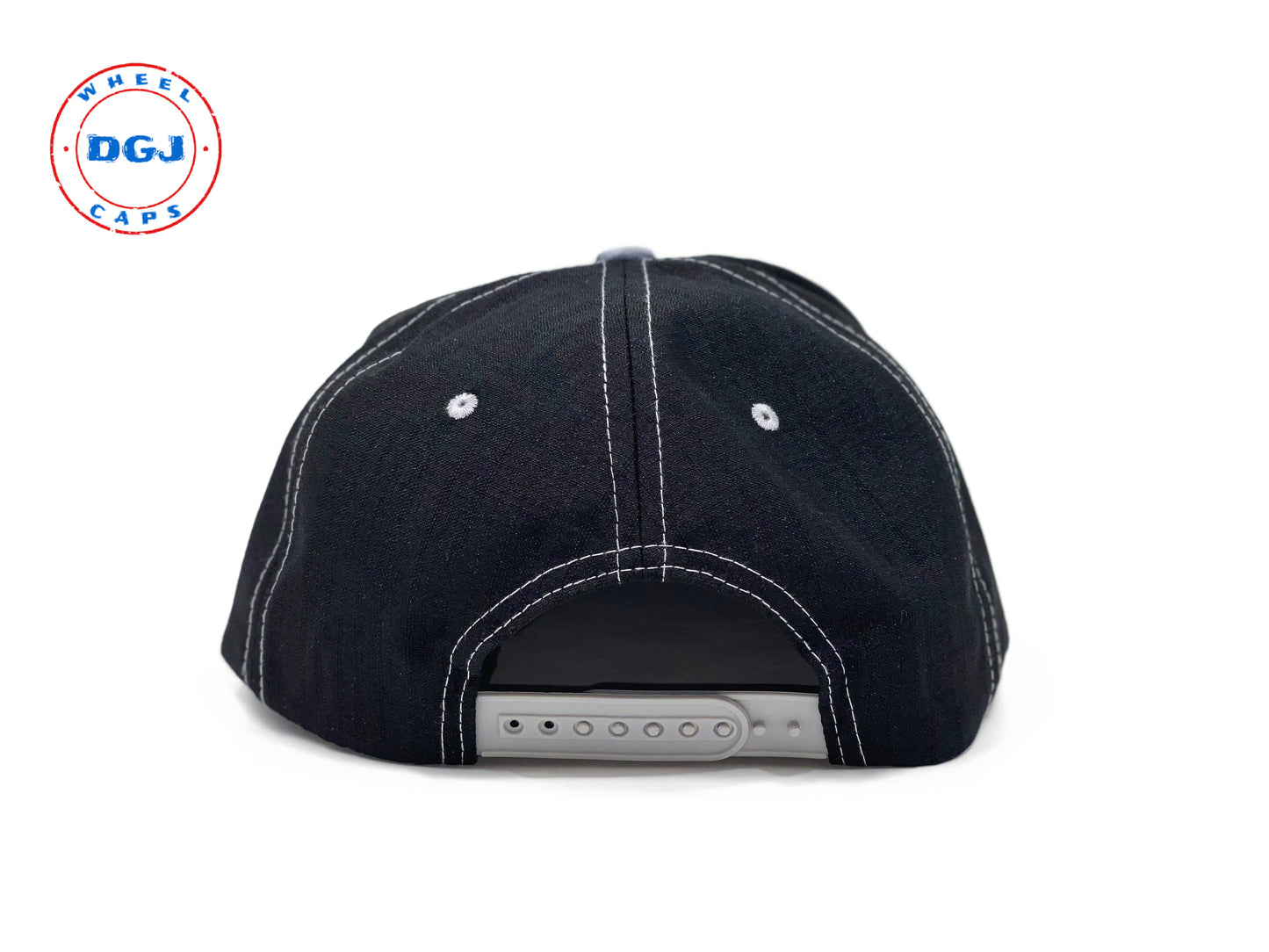 Embroidered DGJ WHEEL CAPS Logo Cap Snapback Hat for Adults Adjustable Unisex