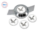Zenith Eagle Chrome Lowrider Wire Wheel Metal Chips Emblems Size 2.25