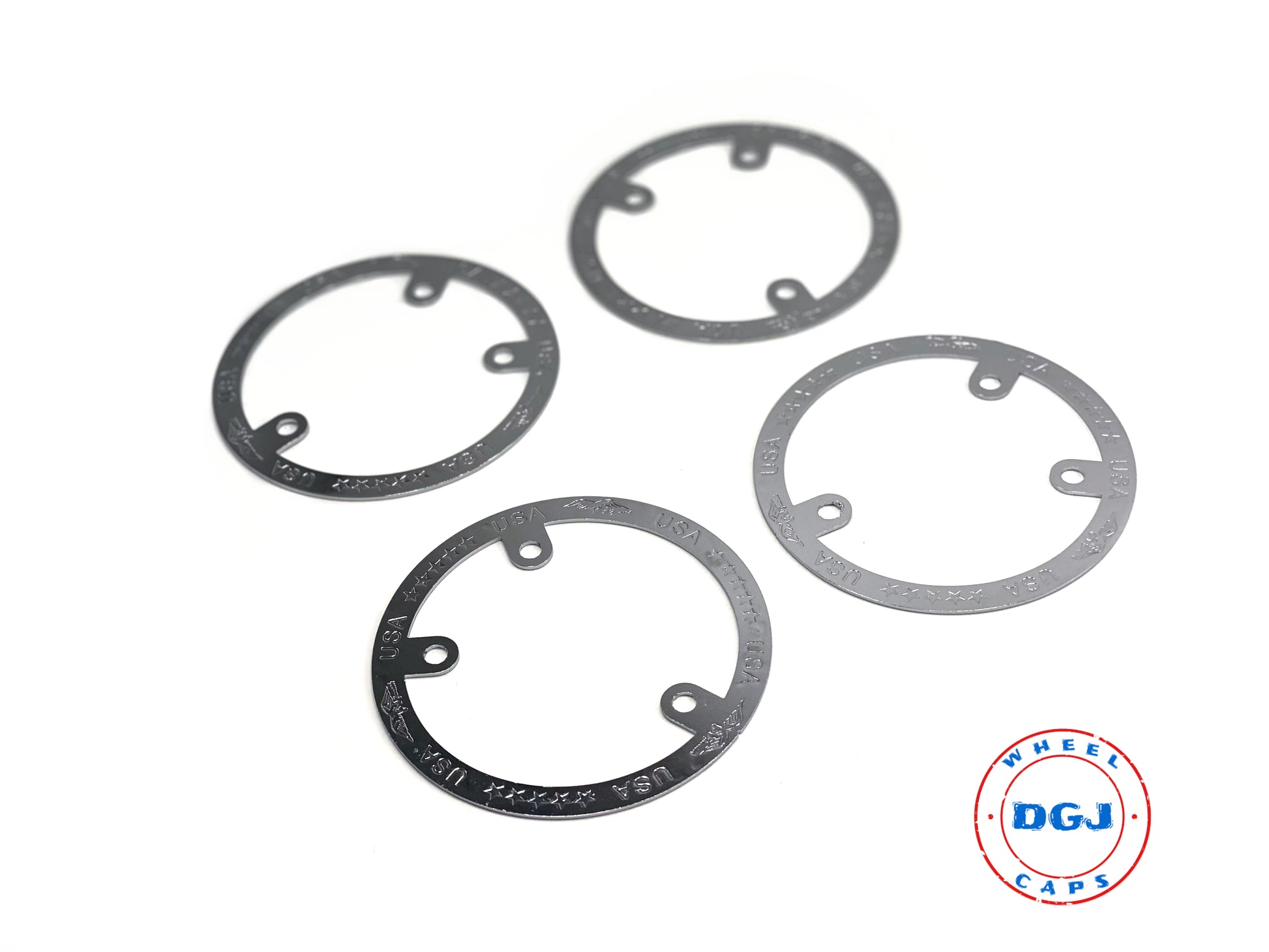 Zenith Style Locking Chrome Rings for Lowrider Wire Wheel