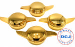 2 Bar Smooth Gold Knock-Offs Spinners
