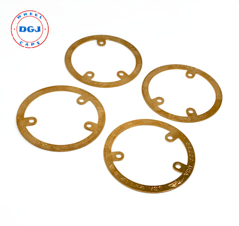 Set of 4 Zenith Style Locking Gold Rings for Lowrider Wire Wheels Knock-Offs