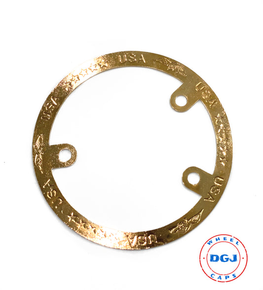 Set of 4 Zenith Style Locking Gold Rings for Lowrider Wire Wheels Knock-Offs