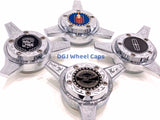 3 Bar Zenith Engraved Locking Style Chrome Knockoffs/Spinner Caps for Lowrider Wire Wheels