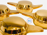 2 Bar Smooth Gold Knock-Offs Spinners